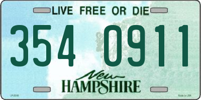 NH license plate 3540911