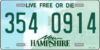 NH license plate 3540914