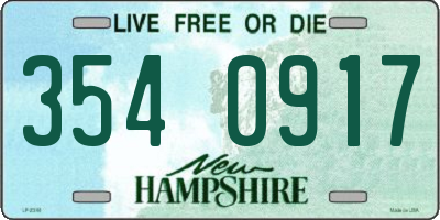 NH license plate 3540917