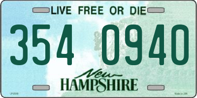 NH license plate 3540940