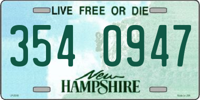NH license plate 3540947