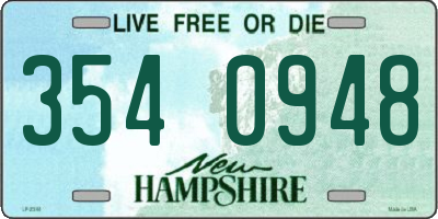 NH license plate 3540948