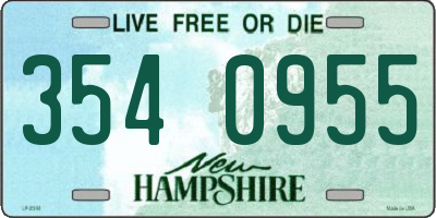 NH license plate 3540955