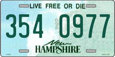 NH license plate 3540977