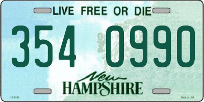 NH license plate 3540990