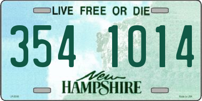 NH license plate 3541014