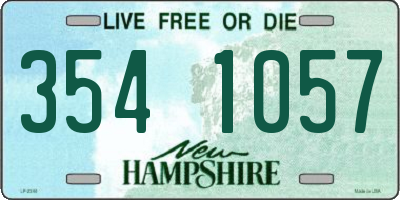 NH license plate 3541057