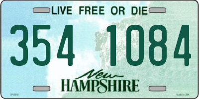 NH license plate 3541084