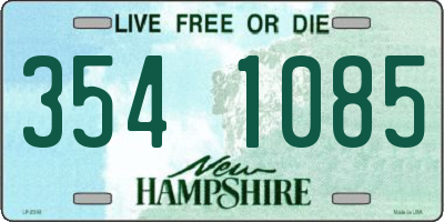NH license plate 3541085