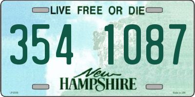 NH license plate 3541087
