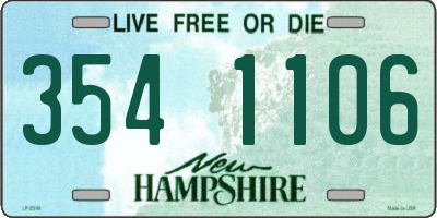 NH license plate 3541106