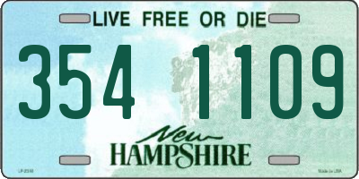 NH license plate 3541109