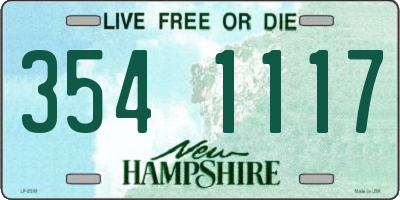NH license plate 3541117