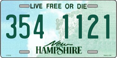 NH license plate 3541121