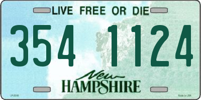 NH license plate 3541124