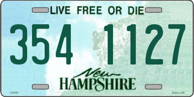 NH license plate 3541127