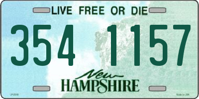 NH license plate 3541157