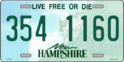 NH license plate 3541160