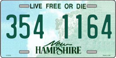 NH license plate 3541164