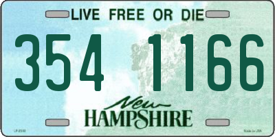 NH license plate 3541166