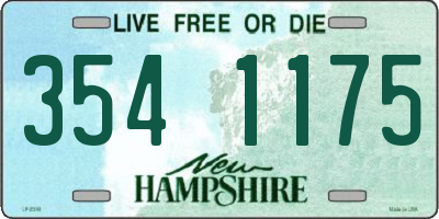 NH license plate 3541175