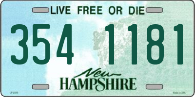 NH license plate 3541181