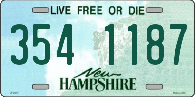 NH license plate 3541187