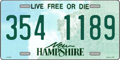 NH license plate 3541189