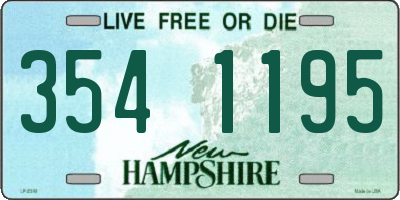 NH license plate 3541195