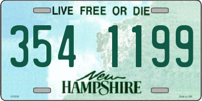NH license plate 3541199