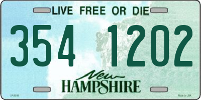 NH license plate 3541202