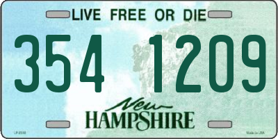 NH license plate 3541209