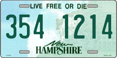 NH license plate 3541214