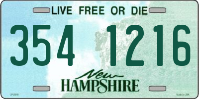 NH license plate 3541216