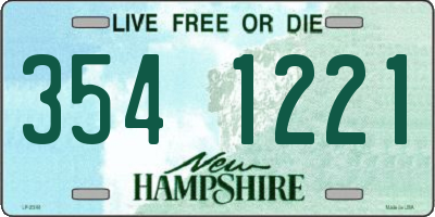 NH license plate 3541221