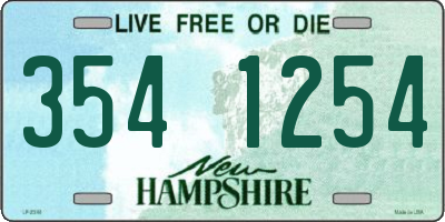 NH license plate 3541254