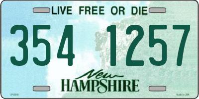 NH license plate 3541257