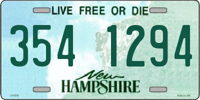 NH license plate 3541294