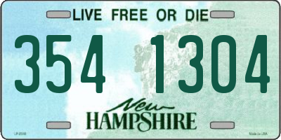 NH license plate 3541304