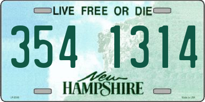 NH license plate 3541314