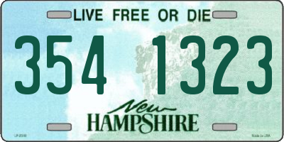 NH license plate 3541323