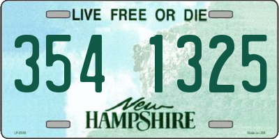 NH license plate 3541325