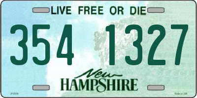 NH license plate 3541327
