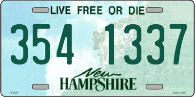 NH license plate 3541337