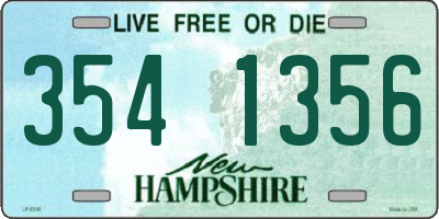 NH license plate 3541356