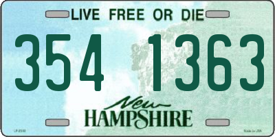 NH license plate 3541363