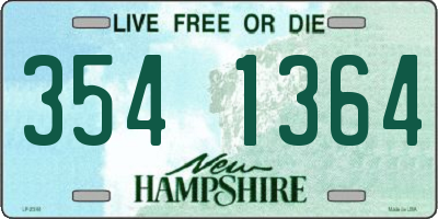 NH license plate 3541364