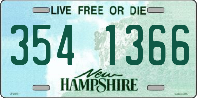 NH license plate 3541366