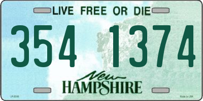 NH license plate 3541374