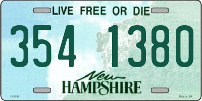 NH license plate 3541380